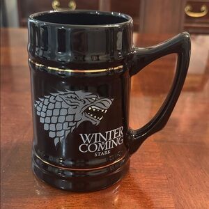 Winter is Coming Game of Thrones Stark Large Stein Coffee Tea Mug
